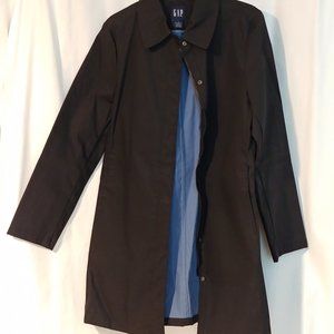 Gap Women's Medium Length Black Trench Coat - Size S